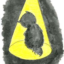 Blak Pomeranian Kokkun sticker #3157048