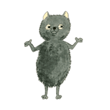 Blak Pomeranian Kokkun sticker #3157065