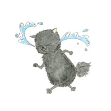 Blak Pomeranian Kokkun sticker #3157071