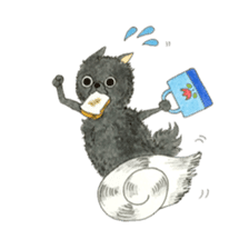 Blak Pomeranian Kokkun sticker #3157073