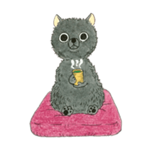 Blak Pomeranian Kokkun sticker #3157074