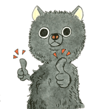 Blak Pomeranian Kokkun sticker #3157076