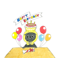 Blak Pomeranian Kokkun sticker #3157077