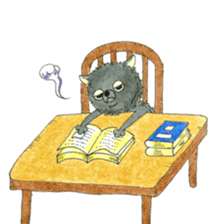 Blak Pomeranian Kokkun sticker #3157078