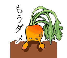 Feelings of vegetables sticker #3157229