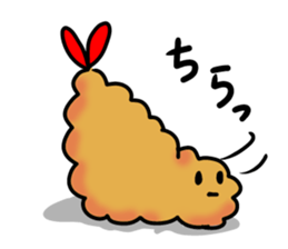 Funny fried shrimps sticker #3157338