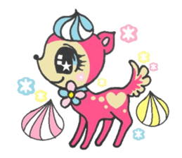 Cute Colorful animal Sticker sticker #3158803