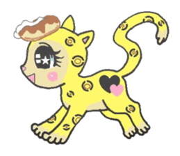 Cute Colorful animal Sticker sticker #3158807