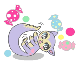 Cute Colorful animal Sticker sticker #3158811