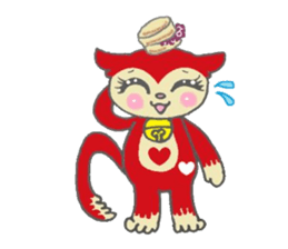 Cute Colorful animal Sticker sticker #3158812