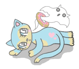 Cute Colorful animal Sticker sticker #3158821