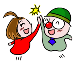 Clown YAMA & Opera Singer MARI sticker #3160005