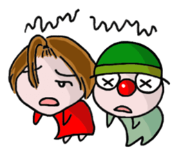 Clown YAMA & Opera Singer MARI sticker #3160009