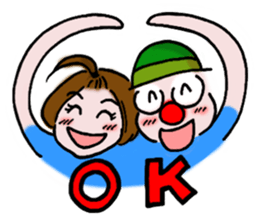Clown YAMA & Opera Singer MARI sticker #3160011