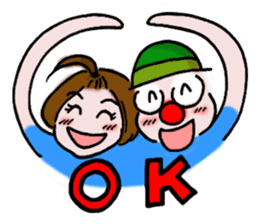 Clown YAMA & Opera Singer MARI sticker #3160011