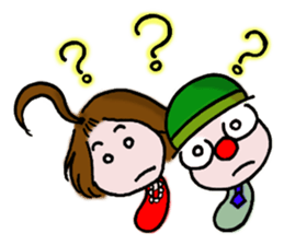 Clown YAMA & Opera Singer MARI sticker #3160014