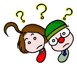 Clown YAMA & Opera Singer MARI sticker #3160014