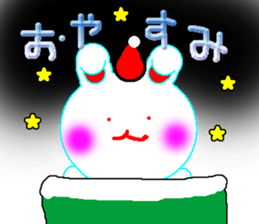 A baby rabbit and tortoise sticker #3160551