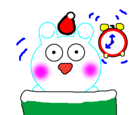 A baby rabbit and tortoise sticker #3160555