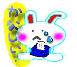 A baby rabbit and tortoise sticker #3160561