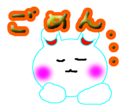 A baby rabbit and tortoise sticker #3160564