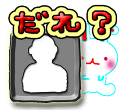 A baby rabbit and tortoise sticker #3160576