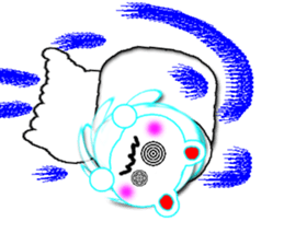 A baby rabbit and tortoise sticker #3160578