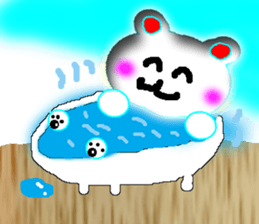 A baby rabbit and tortoise sticker #3160580