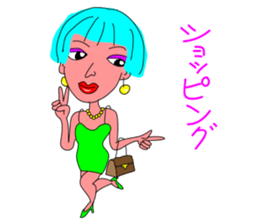 A girl with light blue hair sticker #3161166