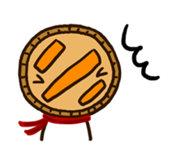 Pumpkin pie man sticker #3162009