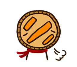 Pumpkin pie man sticker #3162010