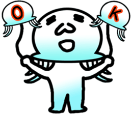 Jellyfish boy sticker #3163308
