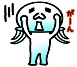 Jellyfish boy sticker #3163328