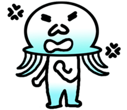 Jellyfish boy sticker #3163329