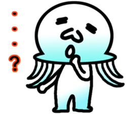 Jellyfish boy sticker #3163336