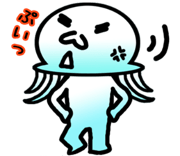 Jellyfish boy sticker #3163342