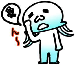 Jellyfish boy sticker #3163343