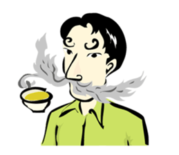 mustache Sticker sticker #3163987