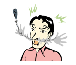 mustache Sticker sticker #3163988