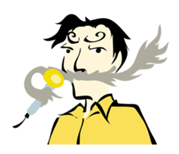 mustache Sticker sticker #3164002