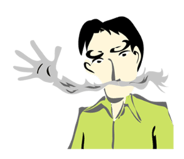 mustache Sticker sticker #3164006