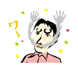 mustache Sticker sticker #3164010