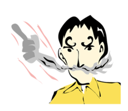 mustache Sticker sticker #3164017