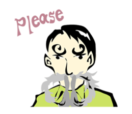 mustache Sticker sticker #3164018