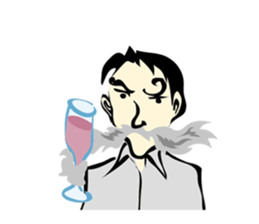 mustache Sticker sticker #3164022