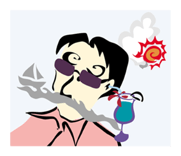 mustache Sticker sticker #3164024