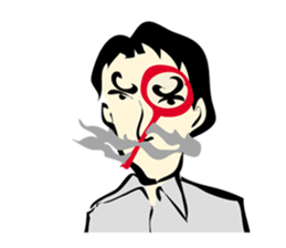 mustache Sticker sticker #3164025