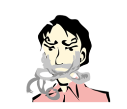 mustache Sticker sticker #3164026