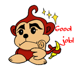 "Lavie" of the monkey sticker #3165081