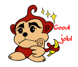 "Lavie" of the monkey sticker #3165081